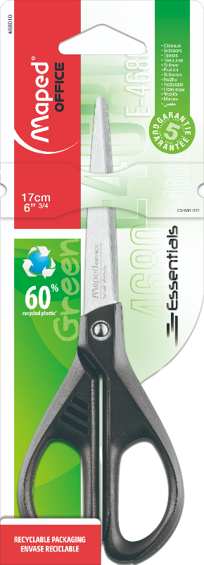 Ножницы канцелярские Essentials Green Асимметричные – E4681