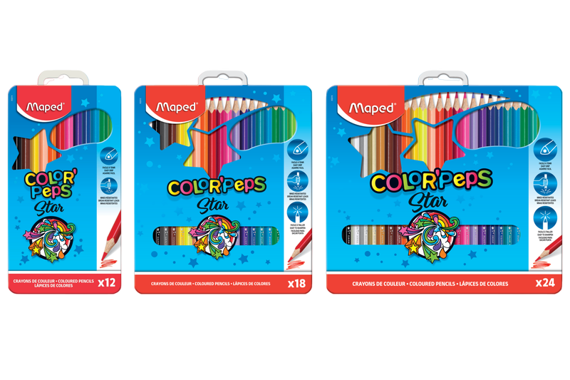 Цветные карандаши ColorPeps Star в металлической коробке