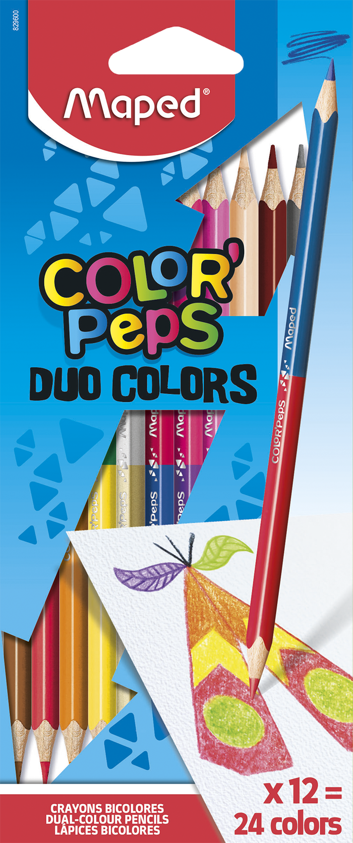 Двусторонние цветные карандаши ColorPeps Duo, 12 шт./24 цв.