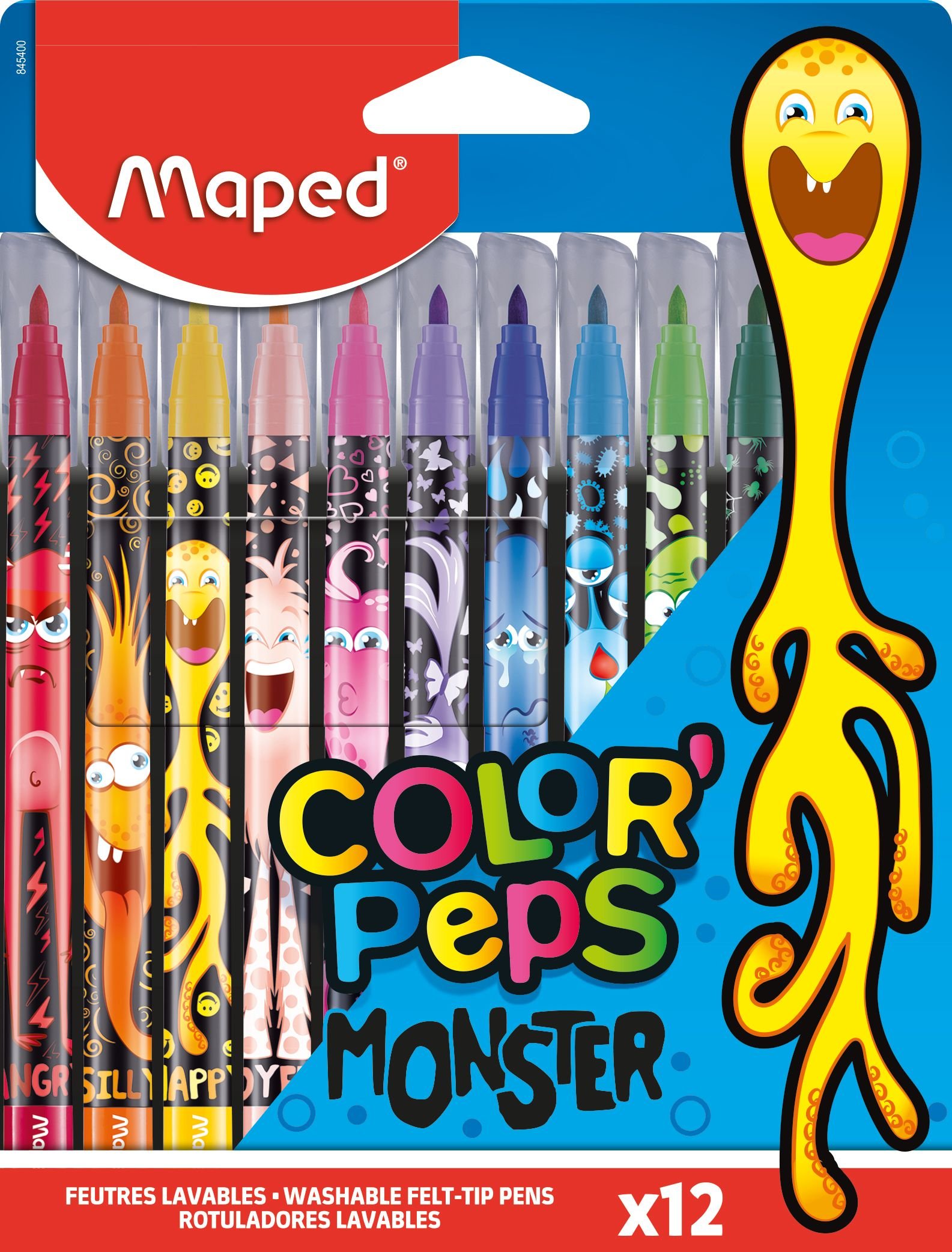 Фломастеры ColorPeps Monsters, 12 цв.