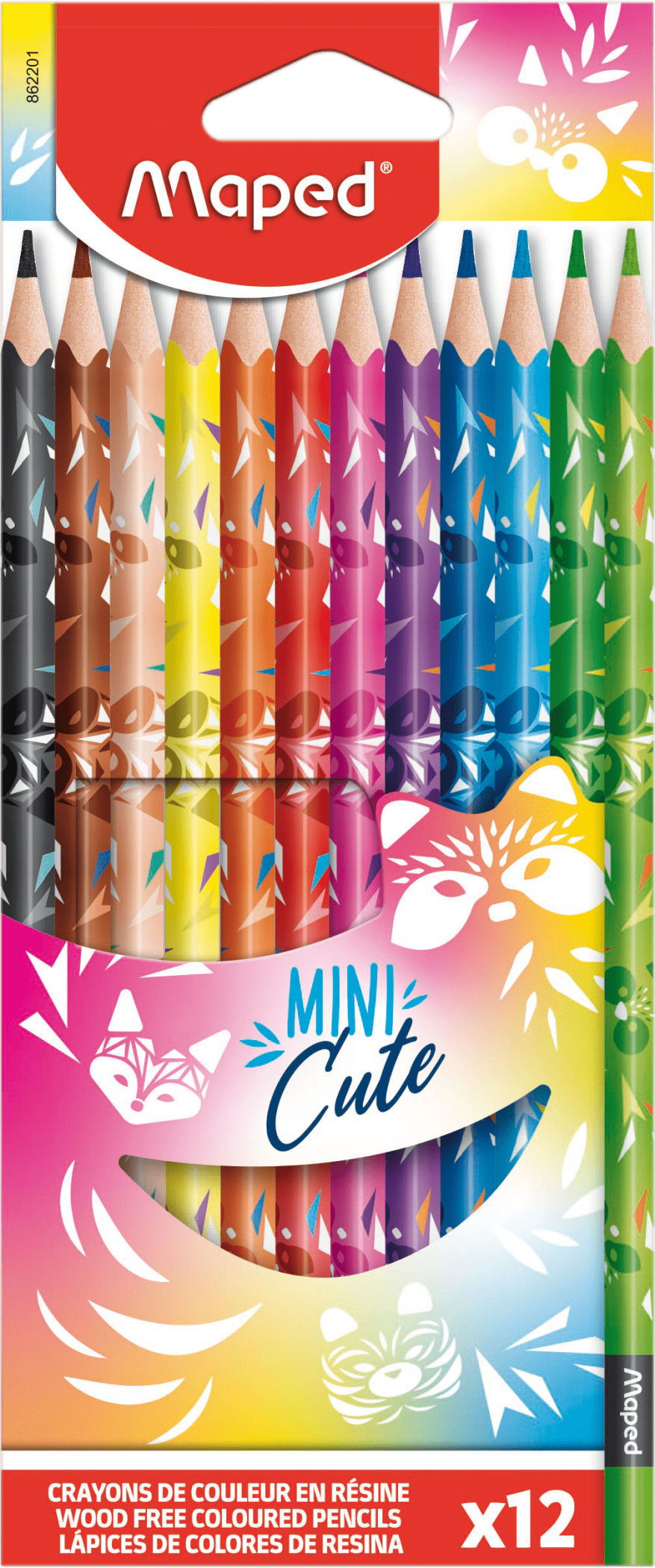 Цветные карандаши Mini Cute, 12 Цв.