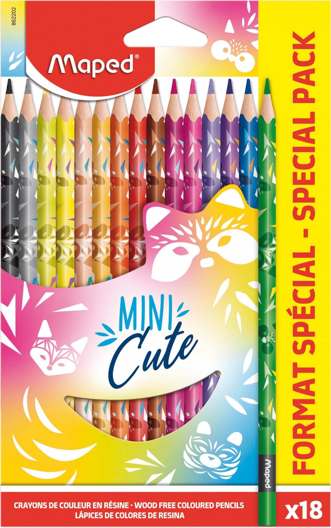 Цветные карандаши Mini Cute, 18 Цв.