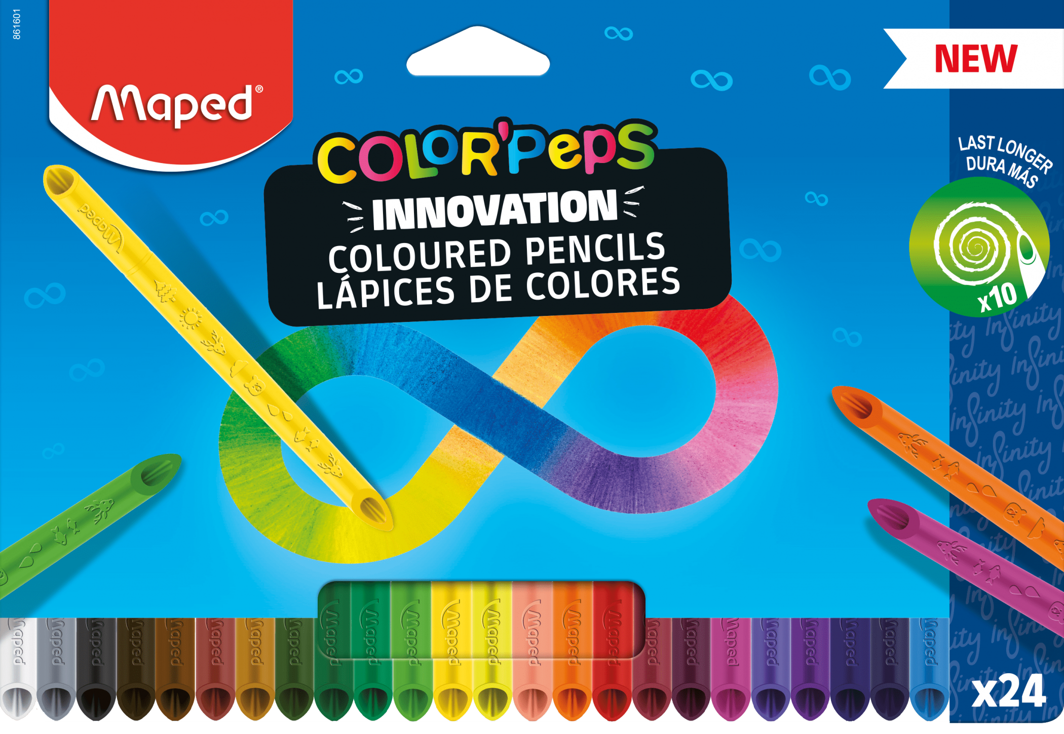 Инновационные цветные карандаши Infinity, 24 цв.